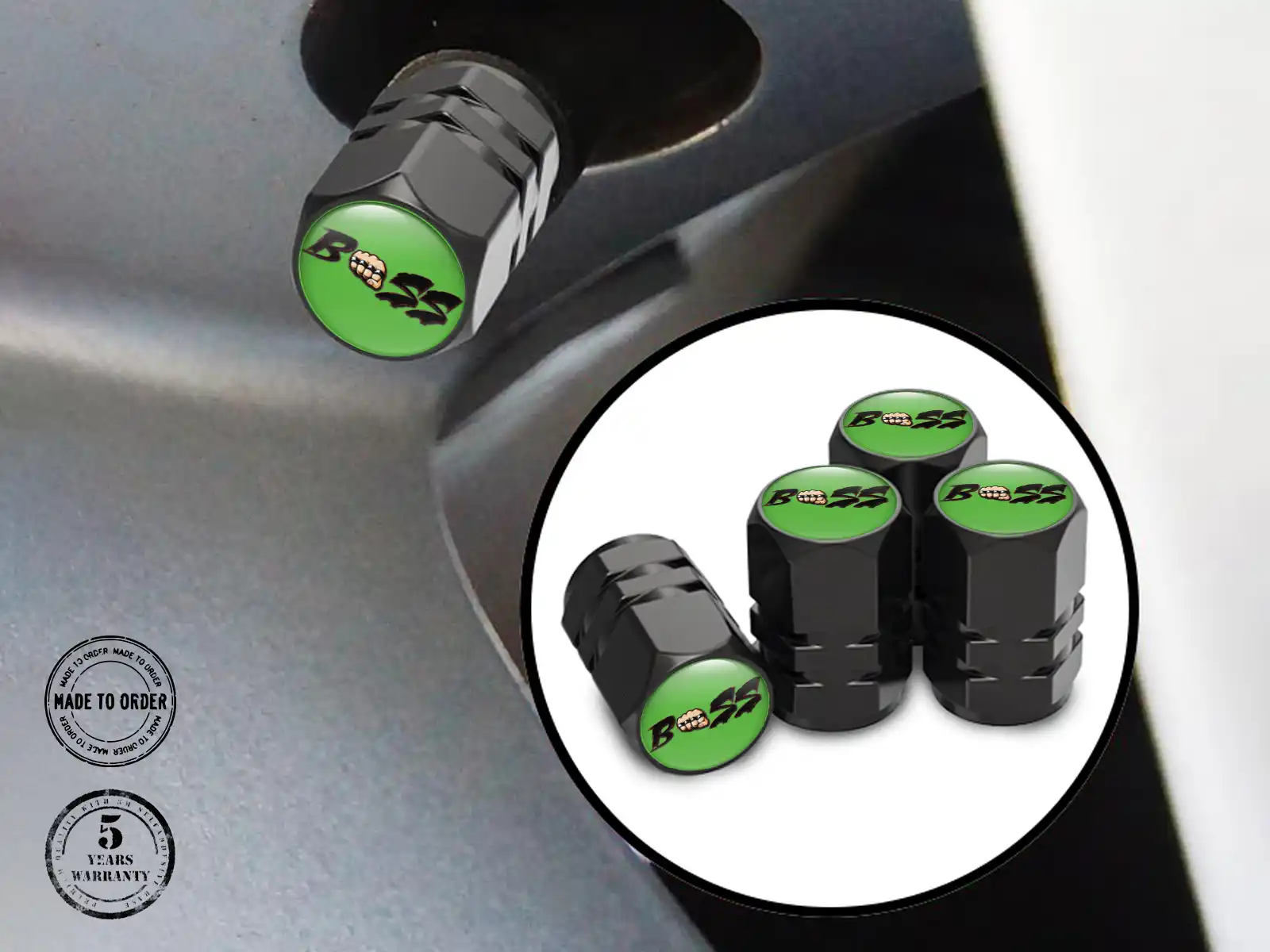 Valve Caps for Trucks Metallic Design